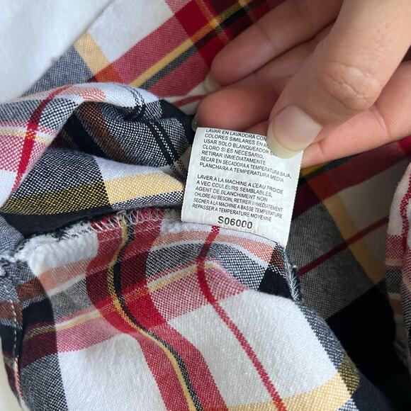 Wrangler 20X Button Down Long Sleeves Plaid Boys Large 10/12 - Picture 6 of 9